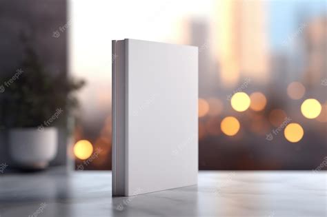 Premium AI Image | white book cover for your designs mockup