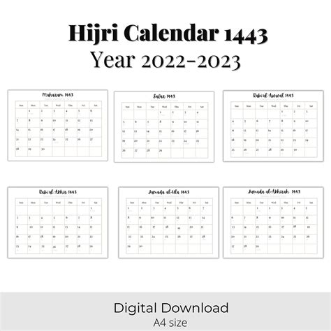 Hijri Calendar 2022 2023 - IMAGESEE