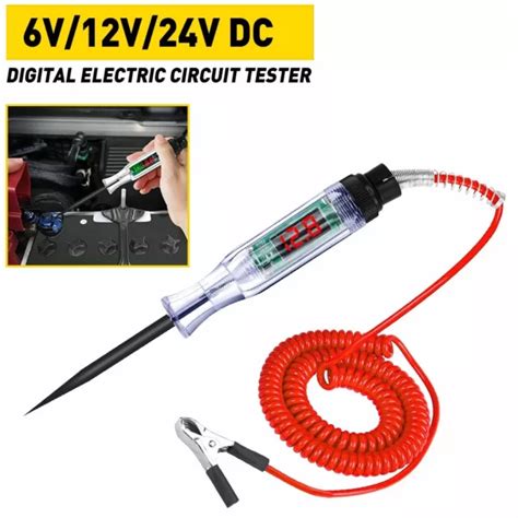 DIGITAL ELECTRIC CIRCUIT LCD Tester Test Light Car Truck Voltage Probe ...