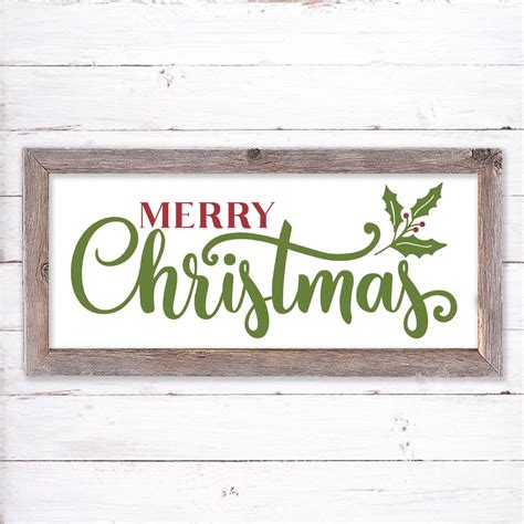 Merry Christmas Svg, Christmas Sign, SVG for Signs, Cut Files ...