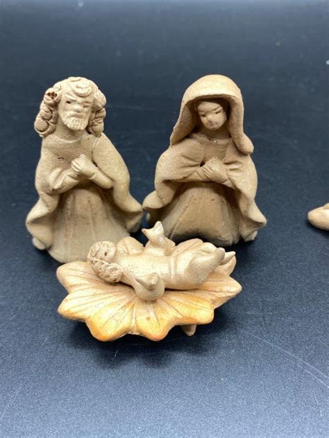 Handmade Clay Nativity Scene | EstateSales.org