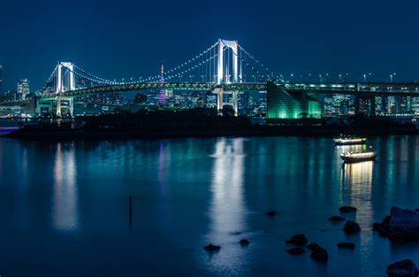 Blue Night Rainbow Bridge – Les Taylor Photography