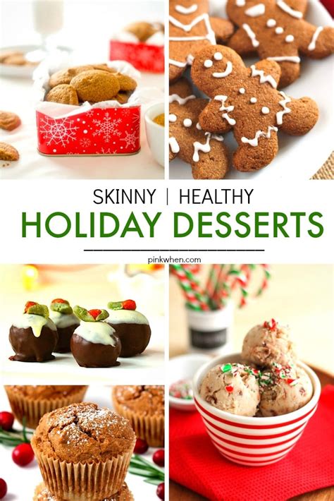 20 Skinny & Healthy Holiday Dessert Recipes - PinkWhen