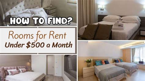 Affordable Rooms for Rent Near Me Under $500 a Month | Find Your Dream Space - YouTube