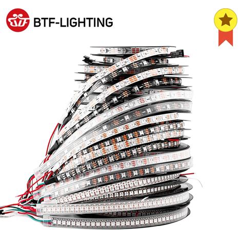 BTF-LIGHTING WS2812B LED Light Strip | 1m/2m/4m/5m Length | 30/60/74/96 ...