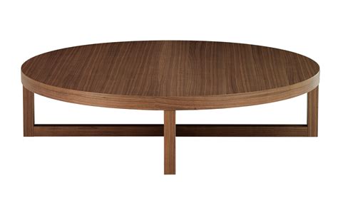 LOW ROUND WOODEN COFFEE TABLE YARD BY POLIFORM | DESIGN PAOLO PIVA