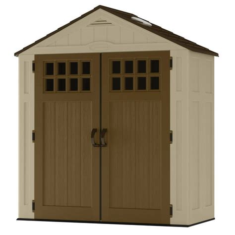 Suncast Everett® 6'x3' Storage Shed for Backyard, 94 cu. ft., Vanilla - Walmart.com - Walmart.com