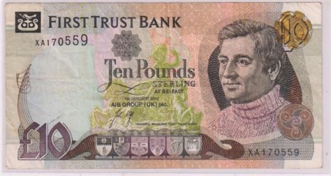 Northern Ireland - first Trust bank 10 pounds 2012 currency note - KB ...