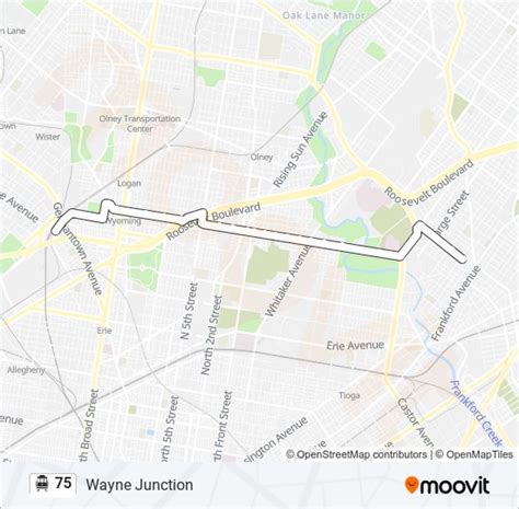 75 Route: Schedules, Stops & Maps - Wayne Junction (Updated)