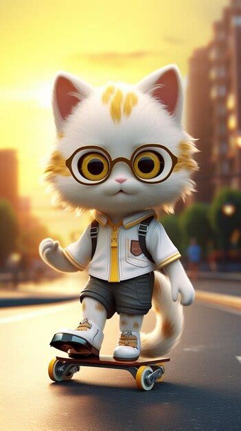 Premium AI Image | A cartoon character from the game cat