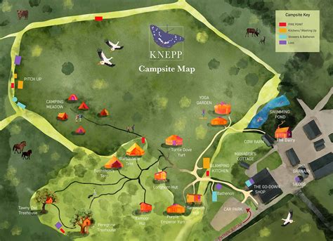 Campsite Map - Knepp