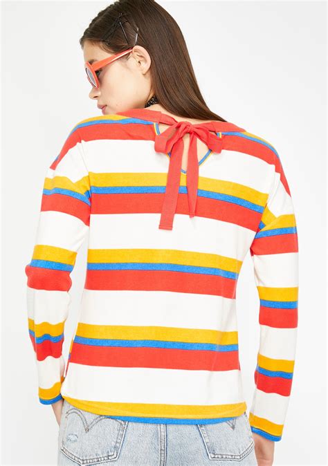 Jubilant Emotion Stripe Sweater – Dolls Kill