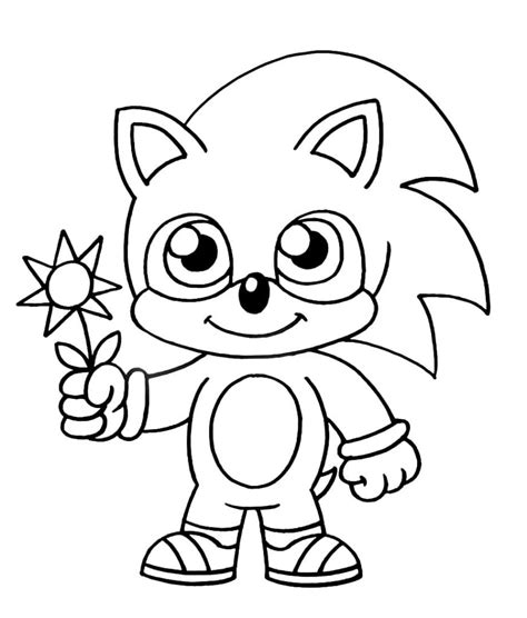 Baby Sonic Coloring Pages To Print