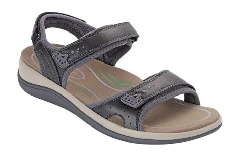 Orthopedic Sandals For Women Malibu Black | Orthofeet