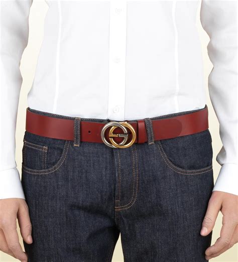 Mens Red Gucci Belt | Paul Smith