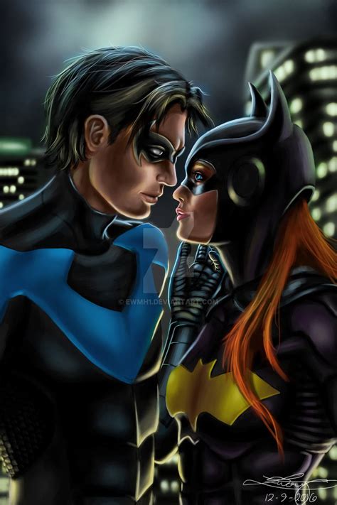 Nightwing and Batgirl fanart