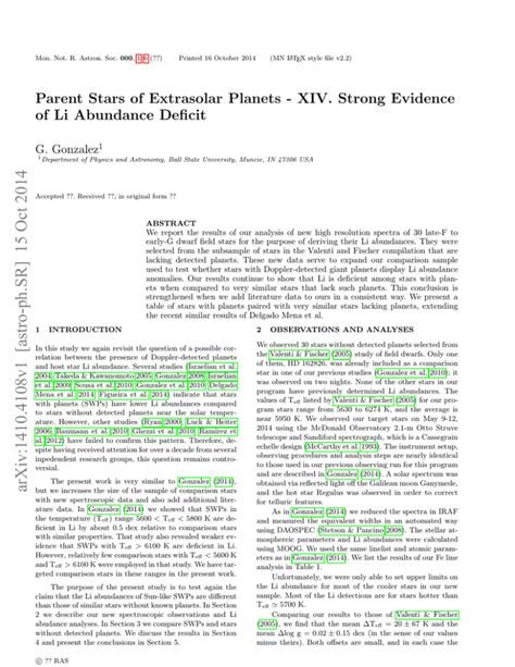 Parent Stars of Extrasolar Planets