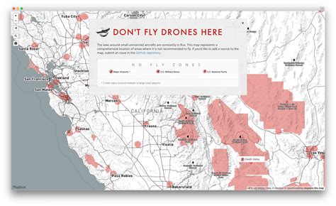 Comprehensive Map of America's No-Fly Drone Zones - Industry Tap