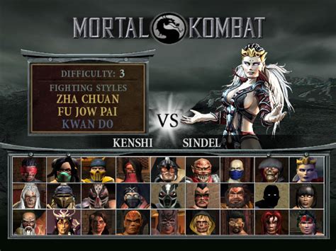 Mortal Kombat Deception Alt Select Screen(+Damage) by Ser3234 on DeviantArt