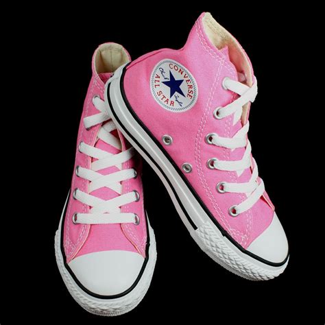 CONVERSE PINK HI TOPS KIDS GIRLS LOTS OF SIZES BNIB | eBay