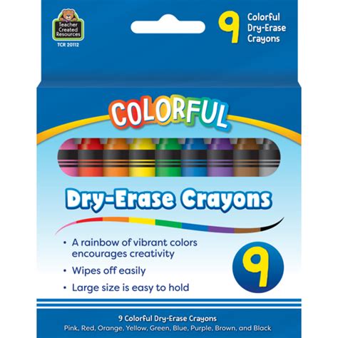 Colorful Dry-Erase Crayons - TCR20112 | Teacher Created Resources