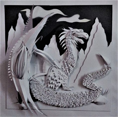 Paper Sculpting : Dragon on Behance