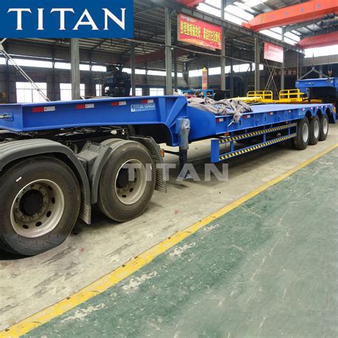 3 Axles 60~100 Ton Lowbed Trailer /Low Bed for Sale - China Low Boy and ...