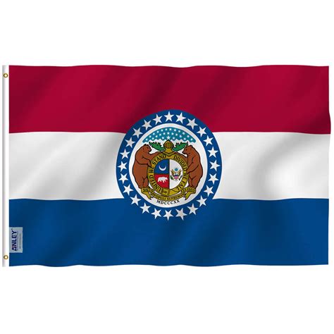 Fly Breeze Missouri State Flag 3x5 Foot - Anley Flags