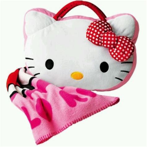 Hello Kitty Plush Throw Blanket & Pillow Set | Hello kitty, Hello kitty ...