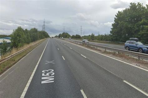 'Standstill' traffic on M53 after crash sees person 'trapped' in car