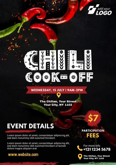 Chili Cook Off Flyer Template