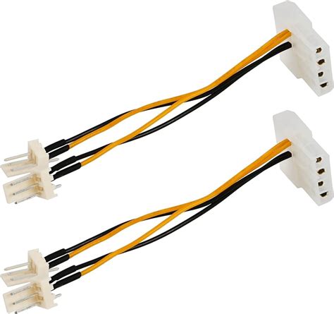 Lulshou 4-Pin Molex/IDE To 3-Pin For CPU/Chasis/Case Fan, 53% OFF