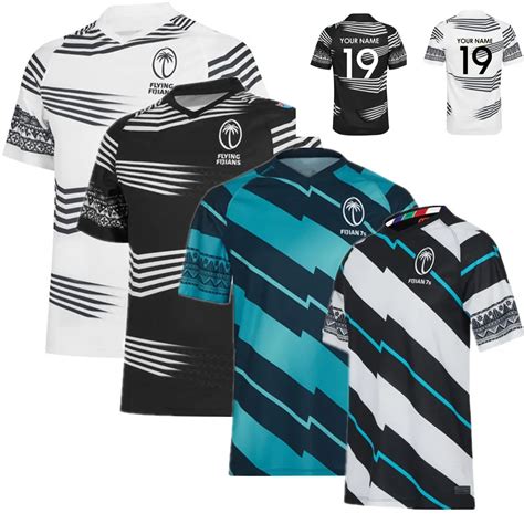 New 2022 2023 Fiji Drua Jas Rugby Jersey Vest Jacket Fans Tops Tee Fiji 7S Home Away Rugby Shirt ...