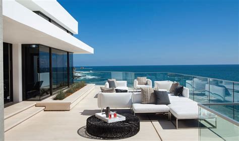 Outdoor Furniture, Glass Balustrading, Sea Views, Beach House in Laguna ...