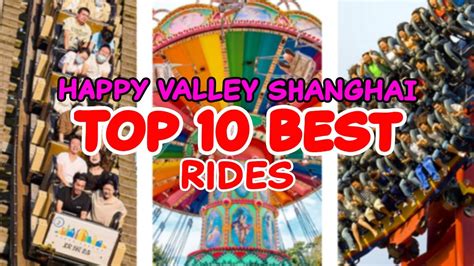 Top 5 rides at Happy Valley Shanghai - Shanghai, China | 2022 - YouTube