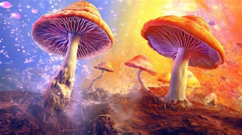 Premium AI Image | Psilocybin mushrooms