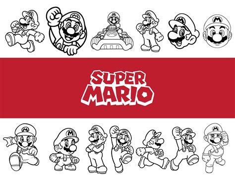 Mario SVG Bundle: Super Mario Svg, Mario Kart Svg Files, Mario Bros Svg ...