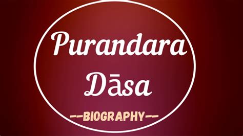 Purandara Dasa Biography - YouTube