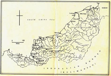 Images of Bintulu Before and Now: Map of Bintulu in the 1960's compared ...