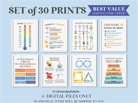 30 Spanish Classroom Educational Posters Wall Art Bundle - Etsy