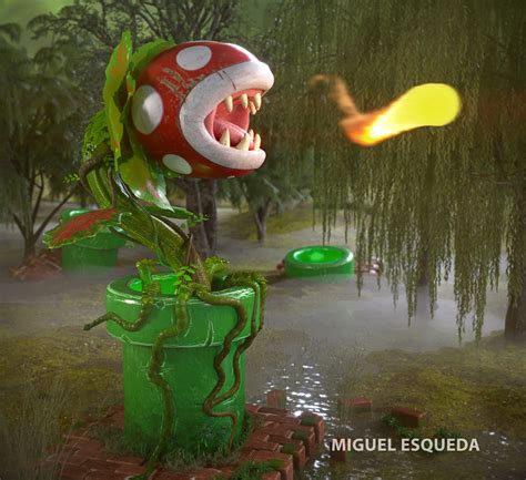 Miguel Esqueda - Piranha plant (fan art)