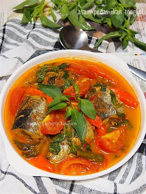 Asam Pedas Ikan Tongkol dengan Kemangi - Monic's Simply Kitchen