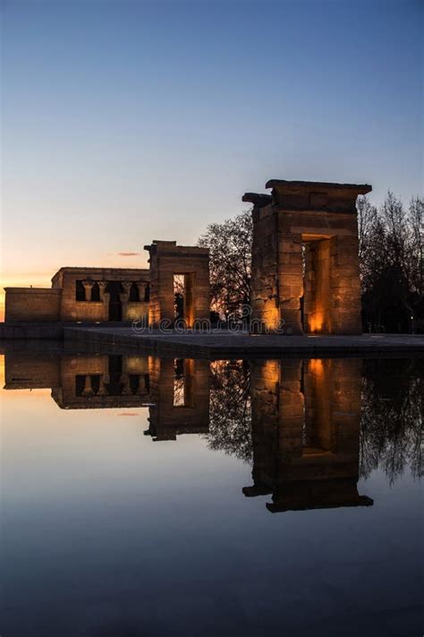 Debod Temple stock image. Image of reflections, egyptian - 87157647