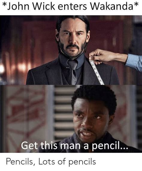 John Wick Pencil Meme | John wick meme, Funny marvel memes, Marvel jokes