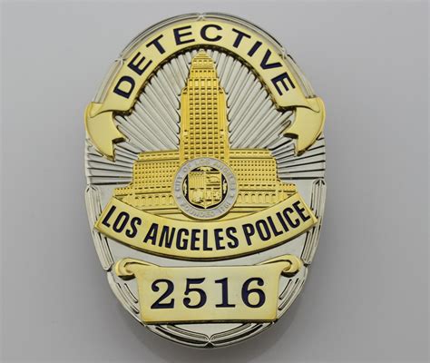 2017 Los Angeles Police Department Lapd Metal Badge Replic Detective ...