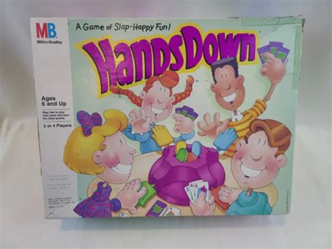HANDS DOWN FAMILY Board Game by Milton Bradley Hasbro 1990 Complete $10.00 - PicClick