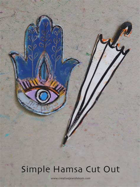 Simple Hamsa Cut Out Craft - creative jewish mom