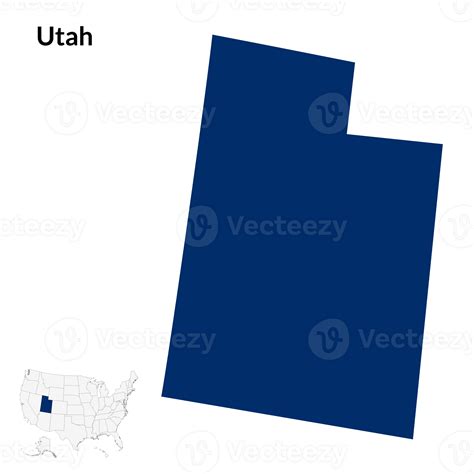 Utah Map. Map of Utah. USA map 32160195 PNG