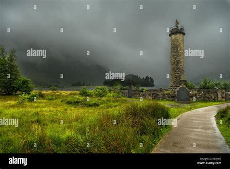 Glenfinnan Monument At Loch Shiel In Scotland Stock Photo - Alamy