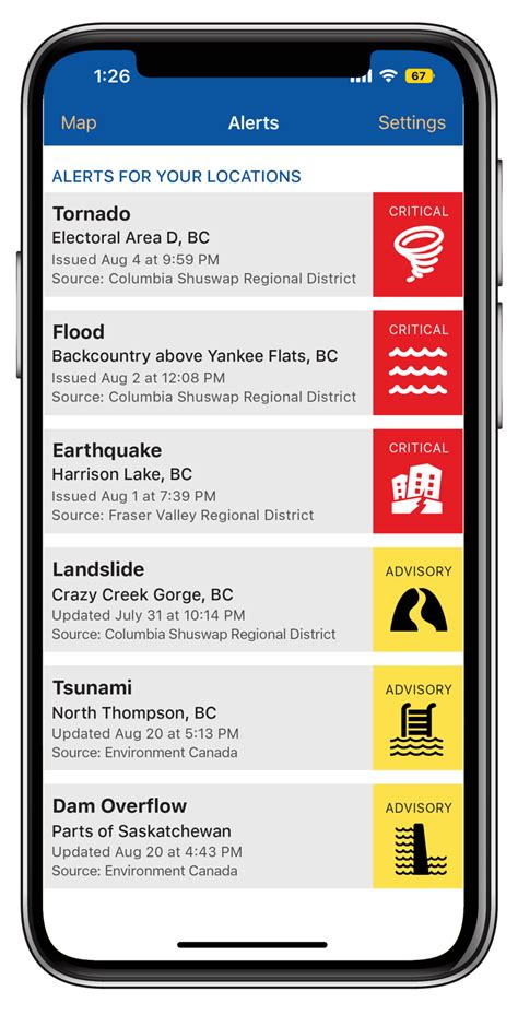 FREE alert templates for natural disasters